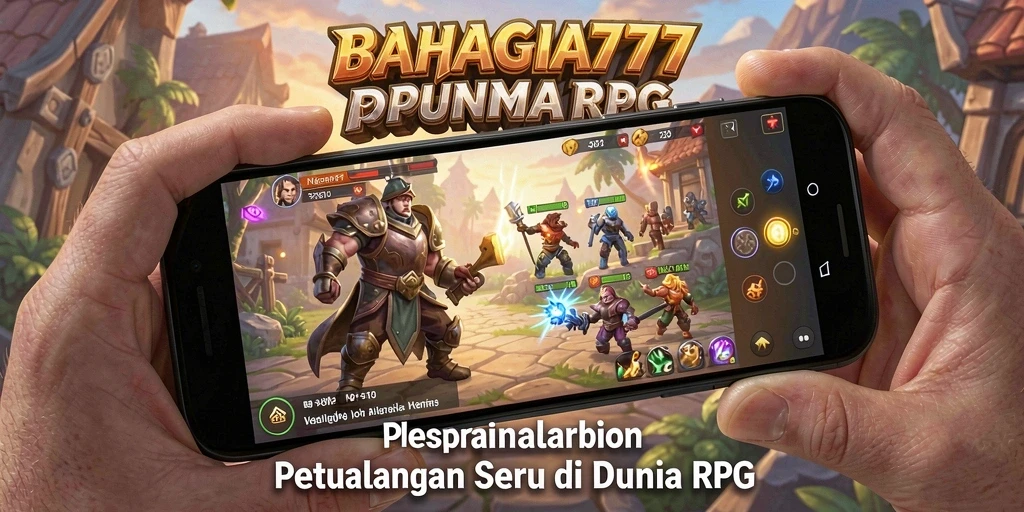 Tampilan gameplay menarik BAHAGIA777 dengan aksi RPG yang dinamis.