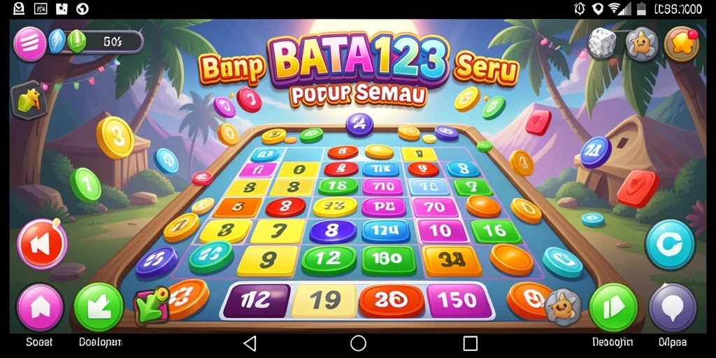 Tampilan menarik dalam permainan Bingo BATA123 yang penuh warna.