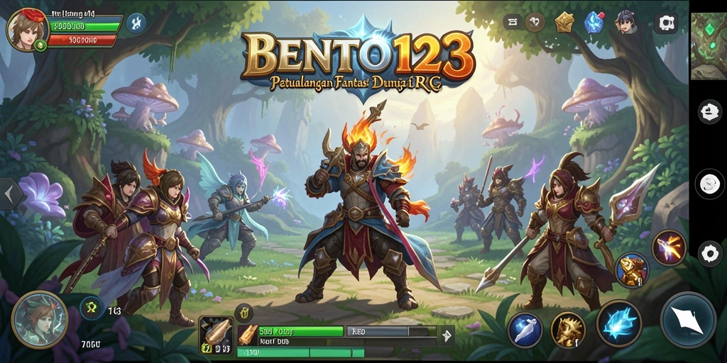 Gameplay seru di dunia petualangan RPG BENTO123.