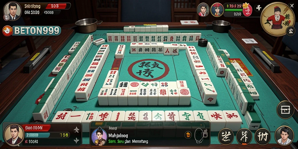 Tampilan gameplay BETON999 yang menarik dan menantang dalam permainan Mahjong.