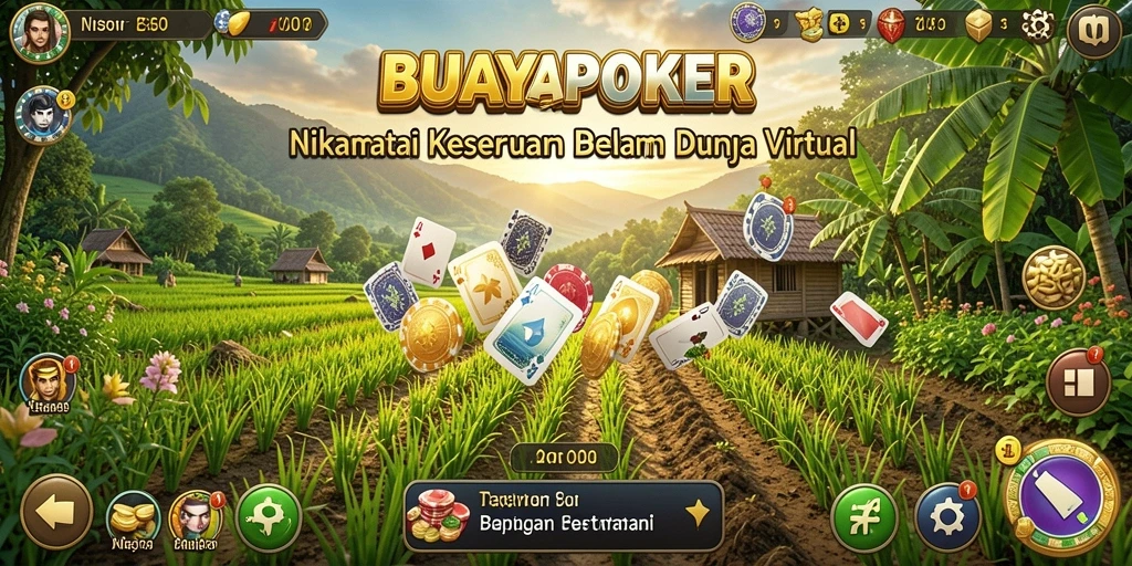 Tangkapan layar gameplay BUAYAPOKER menampilkan pengalaman bertani yang mengasyikkan.