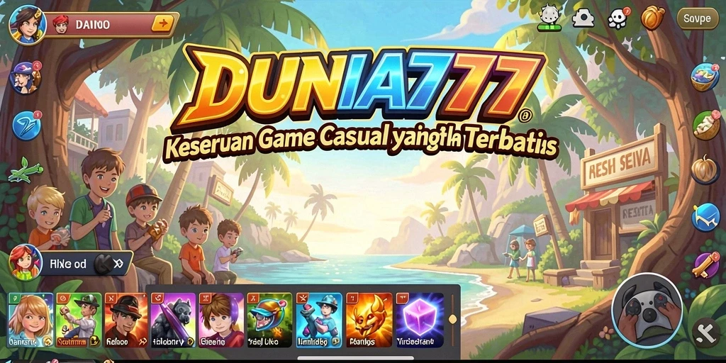 Tampilan gameplay seru dan penuh warna DUNIA777.