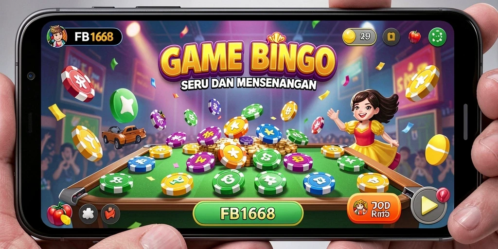 Tampilan gameplay FB168 yang mendebarkan saat bermain Bingo.