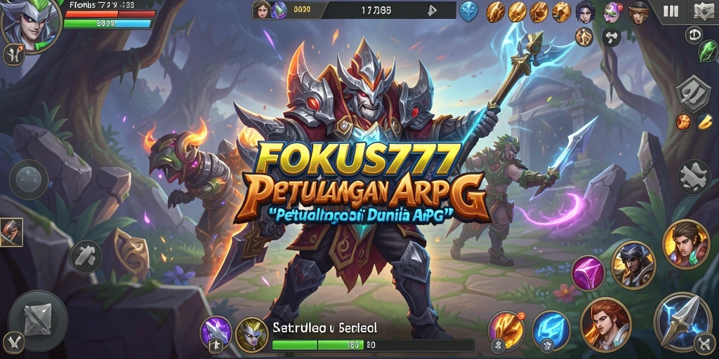 Tampilan gameplay ARPG yang menegangkan di FOKUS777.