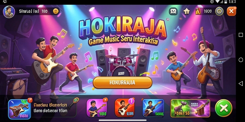 Tampilan gameplay <strong>HOKIRAJA</strong> yang penuh warna dan interaktif.