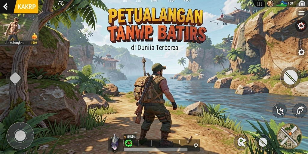 Tampilan gameplay KAKRP yang penuh petualangan di dunia terbuka.