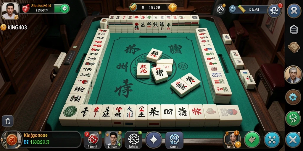 Screenshot KING403 menampilkan gameplay Mahjong yang menarik dan penuh tantangan.