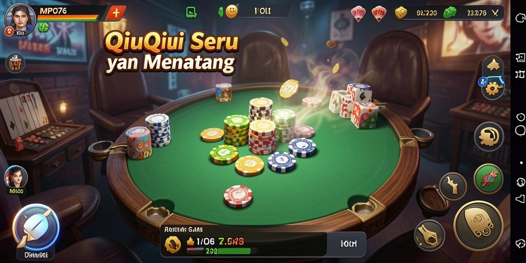 Screenshot utama dari gameplay seru MPO76 dalam kategori QiuQiu.