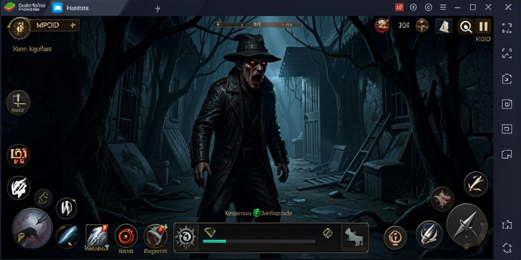 Screenshot MPOID menampilkan suasana horor yang mencekam dan gameplay yang menegangkan.