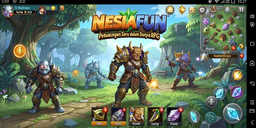 Tampilan gameplay <strong>NESIAFUN</strong> yang menarik dengan aksi RPG seru.