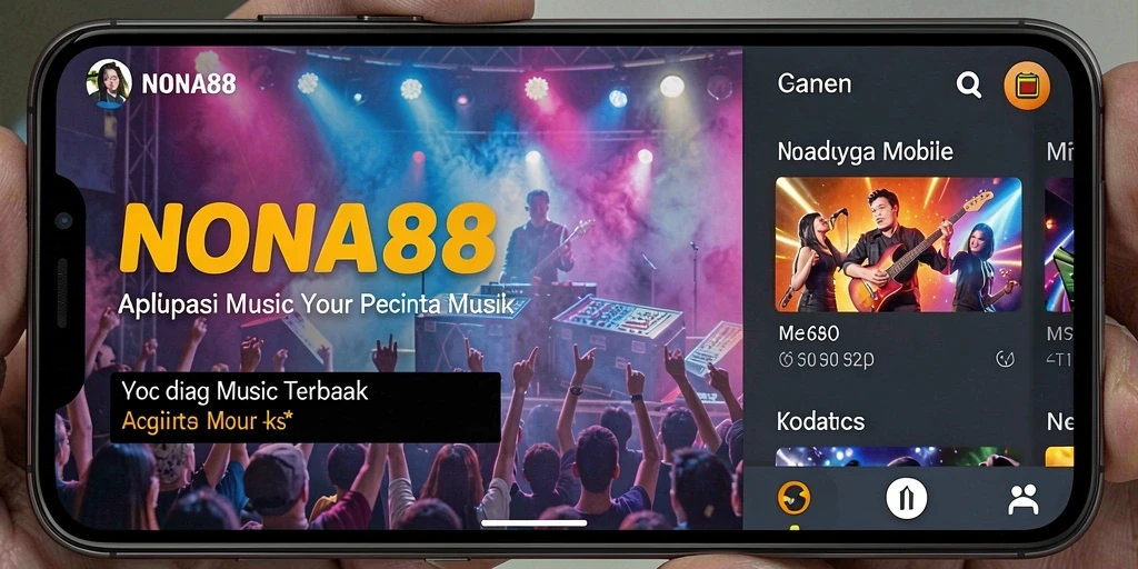 Tampilan gameplay musik yang seru dan interaktif di NONA88.