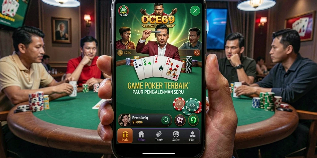 Tampilan permainan Poker yang menarik dan interaktif di OCE69.
