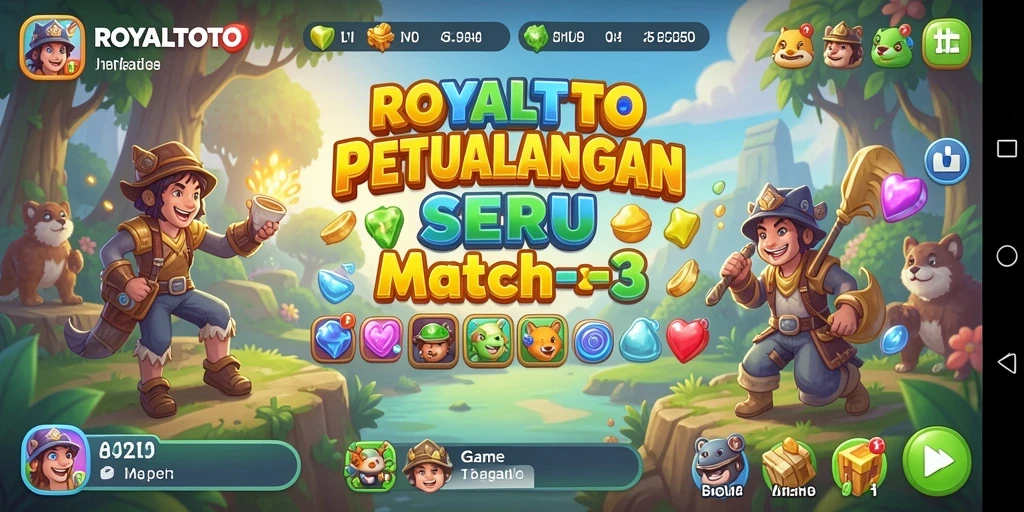 Tampilan gameplay menarik dan penuh warna dari ROYALTOTO.
