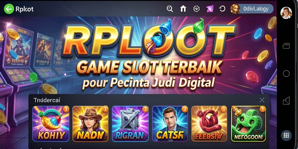 Screenshot gameplay RPLOOT menunjukkan keseruan bermain slot yang mendebarkan.