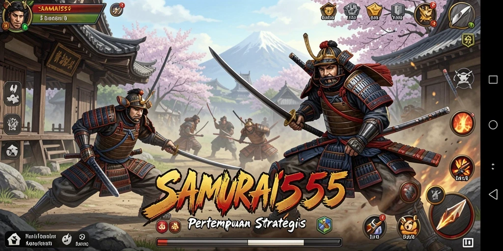 Gameplay menegangkan dalam pertempuran samurai.