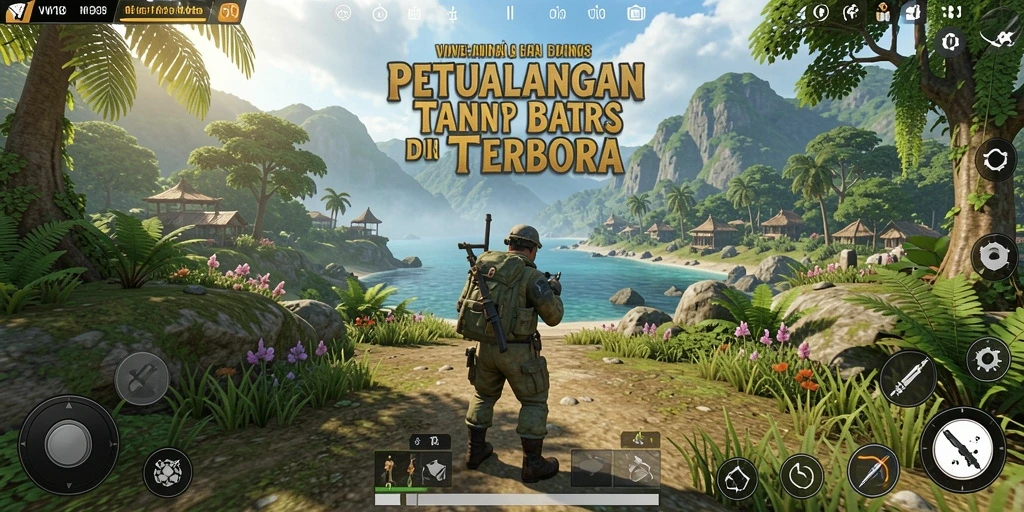 Tampilan gameplay <strong>VW108</strong> yang menakjubkan di dunia terbuka.