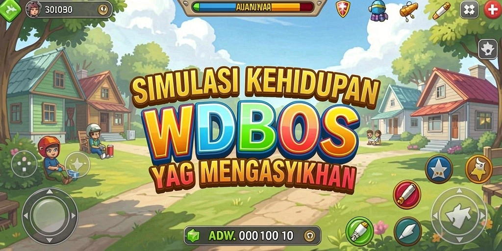 Screenshot gameplay WDBOS dengan karakter dan fitur interaktif yang menarik.