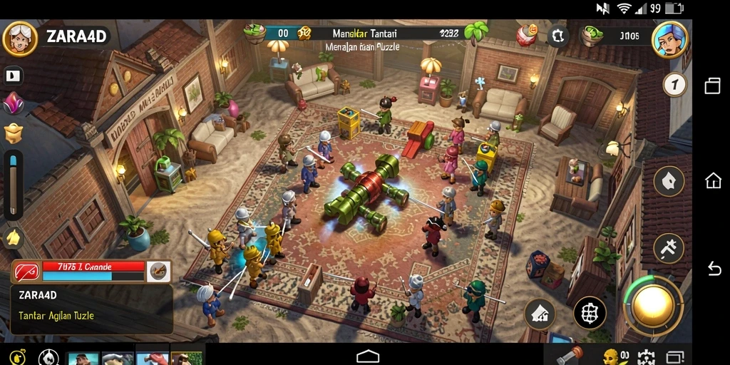 Screenshot utama ZARA4D menampilkan gameplay Puzzle yang seru.